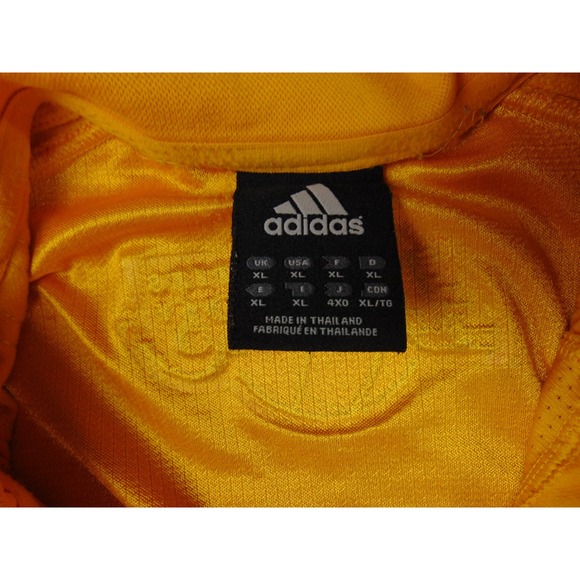 Los Angeles Lakers Track Jacket Mens XL Zip Up Yellow Purple Adidas - Picture 7 of 8